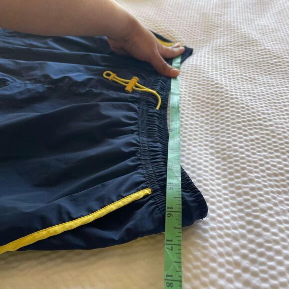 Hunter Women's Blue Athletic Side Zip Yellow Workout Tennis Shorts Size L - Picture 8 of 10